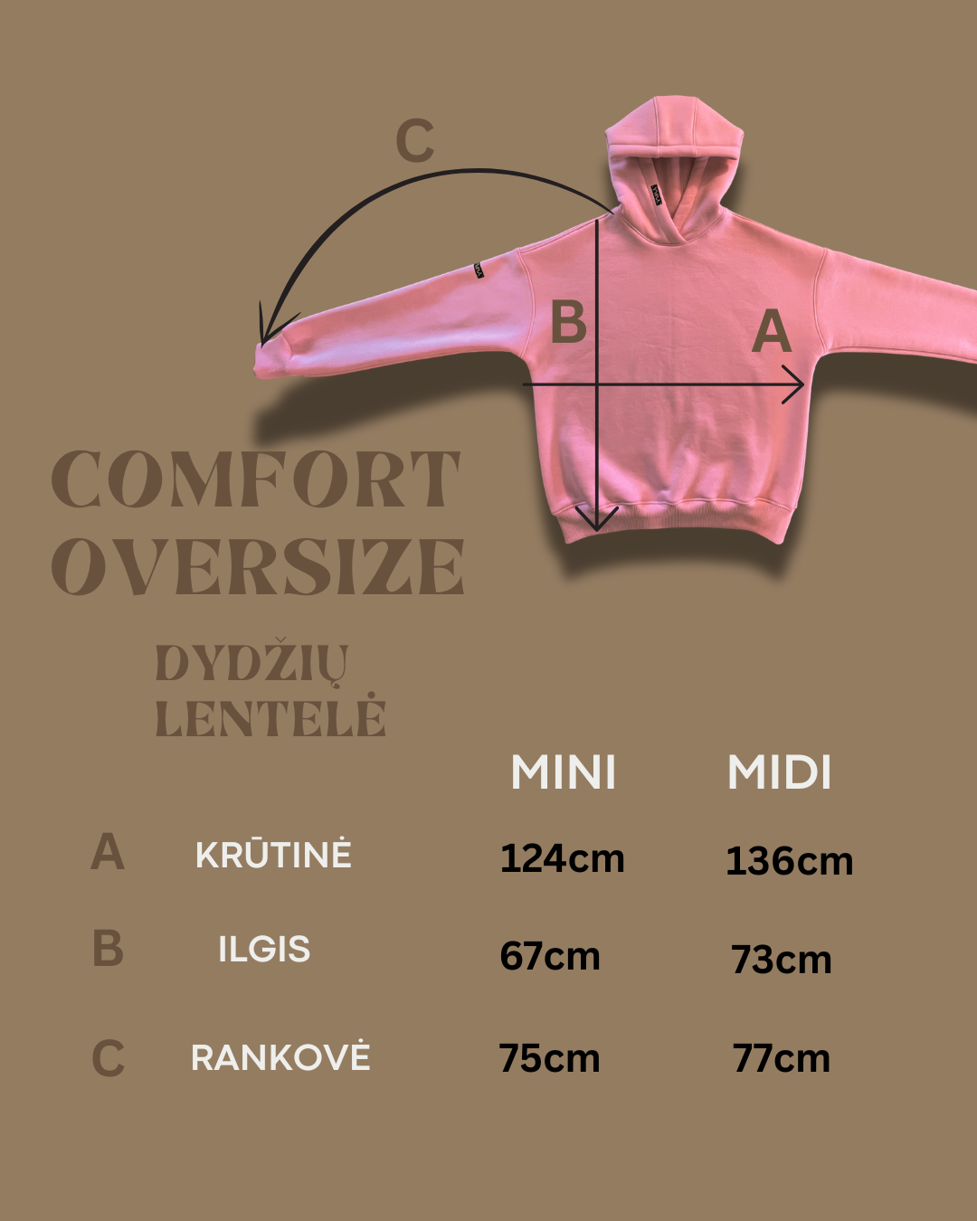 GraYVity of style Raspberry džemperis be kapišono
